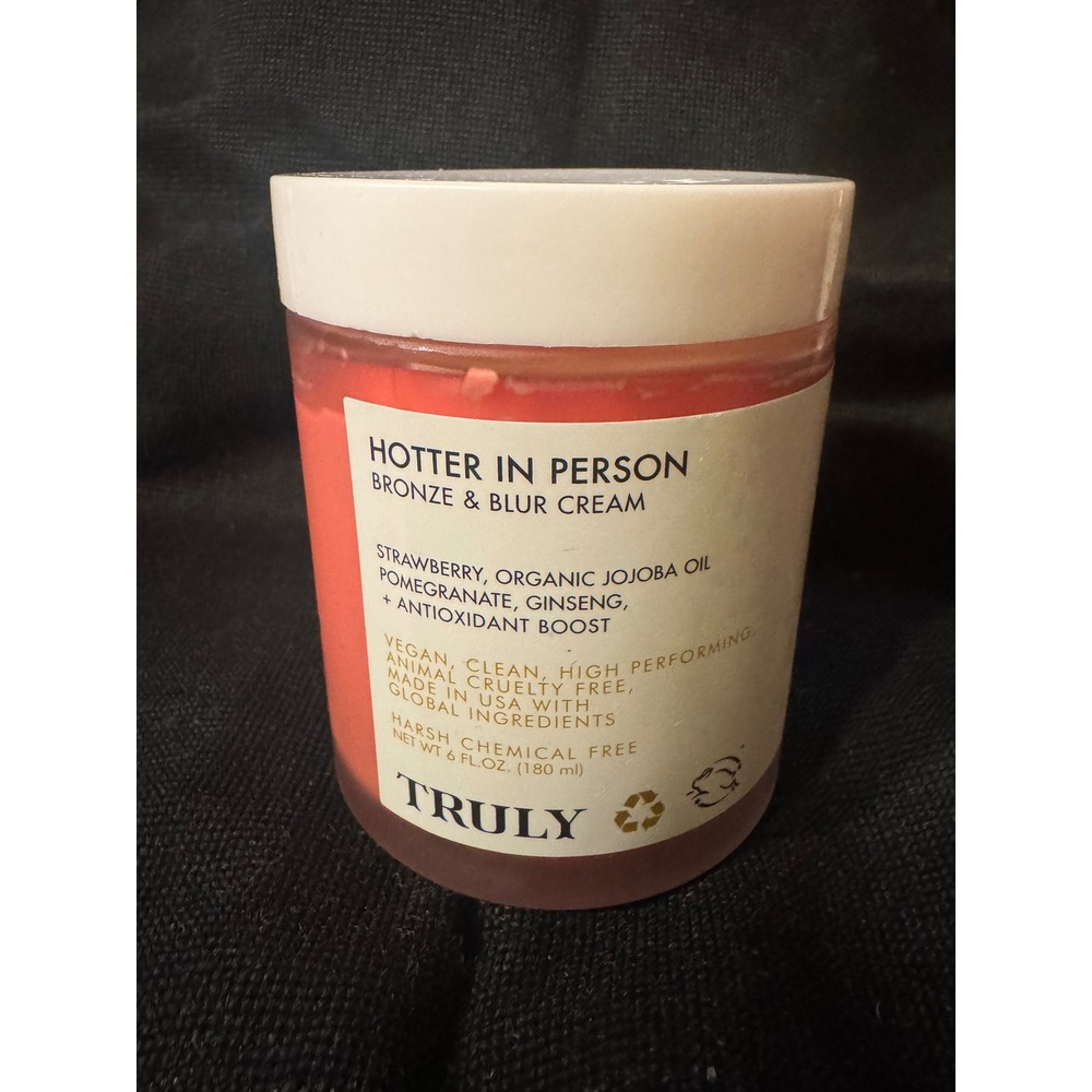 Truly Beauty Hotter In Person Bronze & Blur Cream 6oz Vegan Body Glow Moisturize